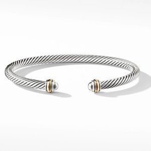 David Yurman - Cable Classics Bracelet in Sterling Silver with 18K Yellow Gold